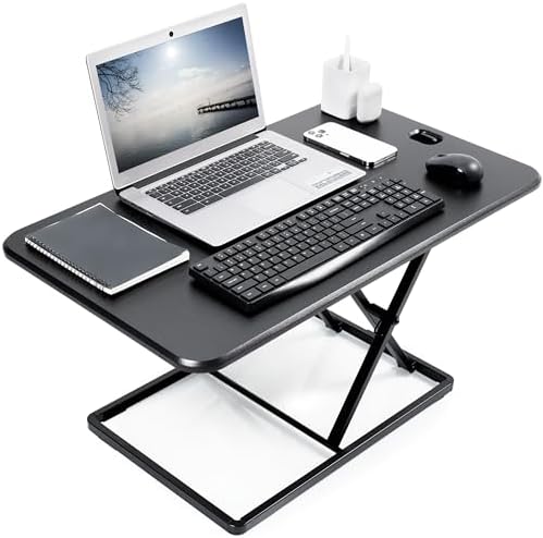 VIVO Black 32 in Single Top Standing Desk Converter, DESK-V032J by VIVO
