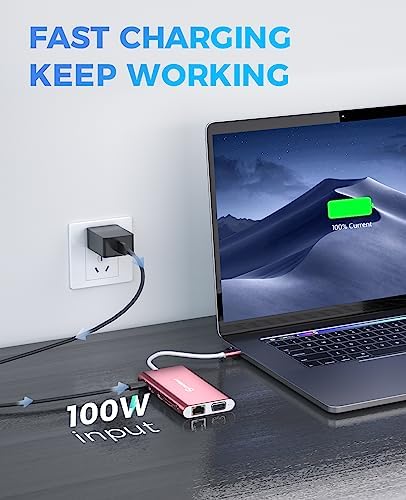 Docking Station, UtechSmart Docking Station Dual Monitor Triple Display USB C Adapter with 2 HDMI, VGA, PD 3.0 Port, SD TF Card Reader, 4 USB Ports USB-C Dock Compatible for MacBook, Other USBC Laptop - Image 4