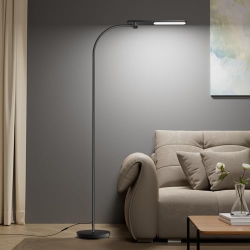 Honeywell LED Floor Lamp Dimmable Gooseneck Reading Living Room Bedroom 77" by HoneywellAirComfort