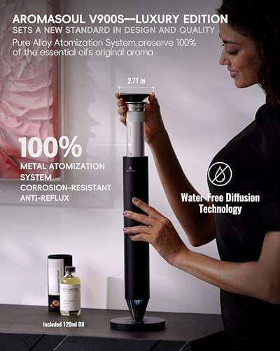 AROMASOUL Alloy Edition Scent Machine, Hotel‑Grade Waterless Diffuser - Image 3