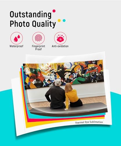 Liene M100 4x6'' Photo Printer, Phone Printer 100 Sheets & 3 Cartridges, Full-Color Photo, Portable Instant Photo Printer for iPhone Android, Thermal Dye Sublimation, Wi-Fi Picture Printer 100 Papers - Image 2