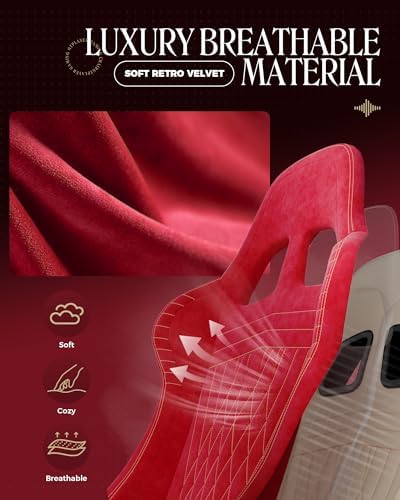 GTPLAYER Gaming Chair, Comfort Computer Office Chair for Adults, Cherry Red - Image 6