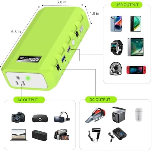 Portable Power Station with AC Outlet 120V, 24000mAh Laptop Charger Bank - Image 3
