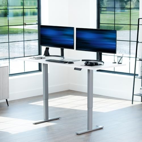 VIVO White 71 x 30 in Standing Desk, DESK-KIT-1G7W - Image 2