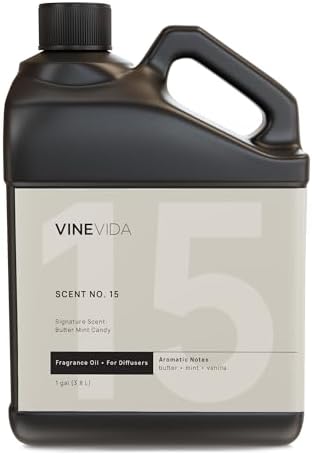 VINEVIDA [128 Fl Oz] Butter Mint Candy Fragrance Oil for Cold Air Diffusers, Essential Oils for Diffuser Oil Refill & Air Freshener Room Spray by VINEVIDA