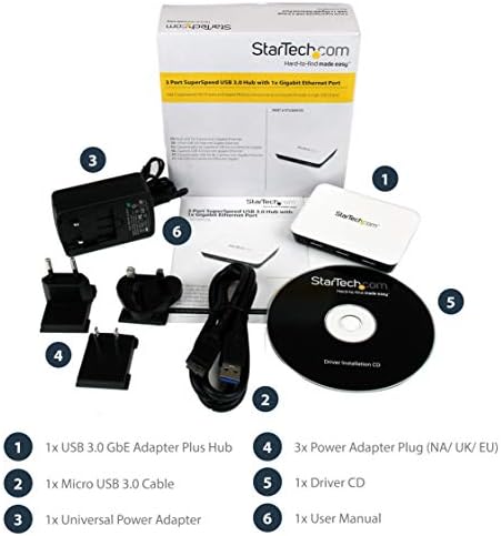 StarTech USB 3.0 to Gigabit Ethernet NIC, Network Adapter (ST3300U3S) - Image 6