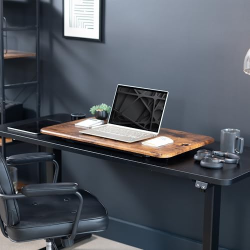 VIVO Vintage Brown 32 in Single Top Standing Desk Converter, DESK-V032JN - Image 6