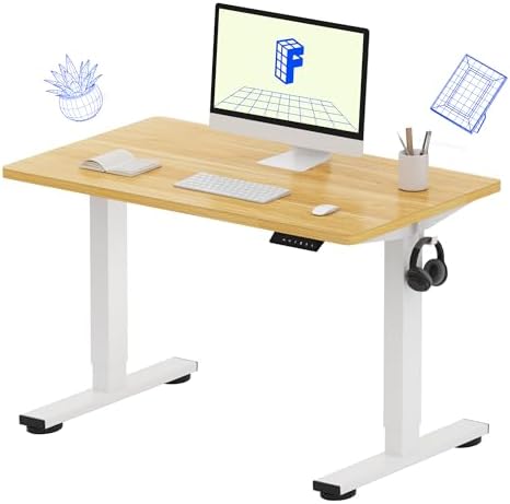 FLEXISPOT EN1 40"x24" One-Piece Standing Desk, Maple by Unknown