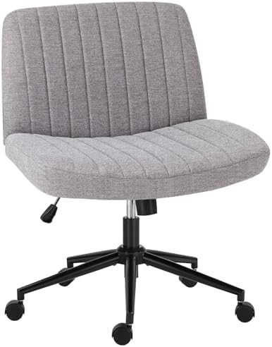 OLIXIS Criss Cross Chair with Wheels, Vanity Chair, Home Office Desk by OLIXIS