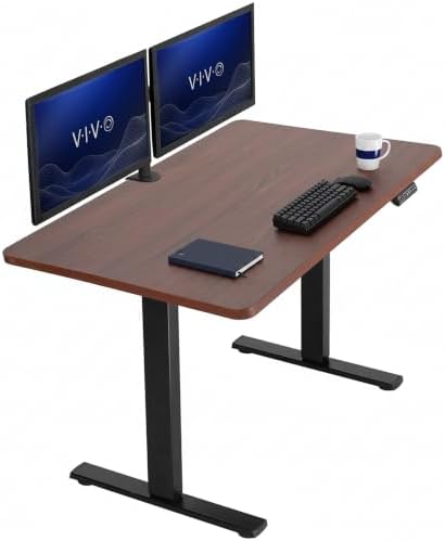VIVO Dark Walnut 48 x 30 in Standing Desk, DESK-KIT-1B5D by VIVO
