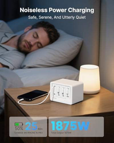 Gitryin 12-in-1 Desktop Charging Station, 160W USB Retractable GaN Charger - Image 6