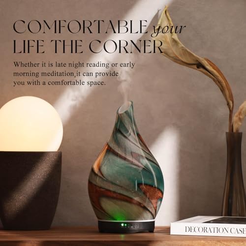 Porseme 280ml Remote Essential Oil Diffuser 3D Glass Ultrasonic Mist 7H - Image 4