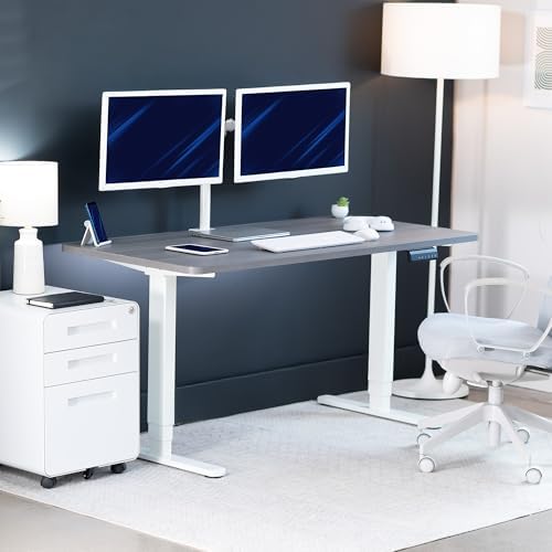 VIVO Dark Gray 60 x 24 in Standing Desk, DESK-KIT-2W6G - Image 2