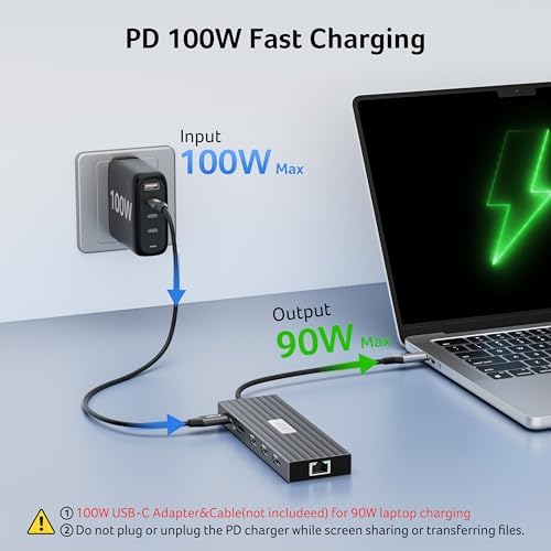 Acer Docking Station 3 Monitors with 3 HDMI, 13-in-1 USB C Hub for Laptop - Image 6