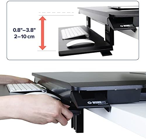 Ergotron – WorkFit-TX Standing Desk Converter, Dual Monitor Sit Stand Ergonomic Desk Riser for Tabletops – 32 Inch Width, Black - Image 4