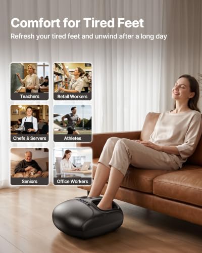 Shiatsu Foot Massager with Heat and Air Compression for Plantar Fasciitis - Image 6