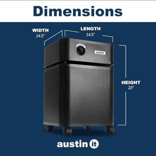 Austin Air HealthMate Plus Air Purifier, Black, Model B450 - Image 5