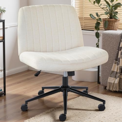 DUMOS Criss Cross Chair, Cross Legged Vanity Chair, Home Office by DumosLifestyle