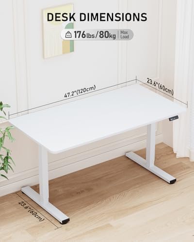 48" Large Electric Standing Desk Adjustable Height for Home Office - Image 3