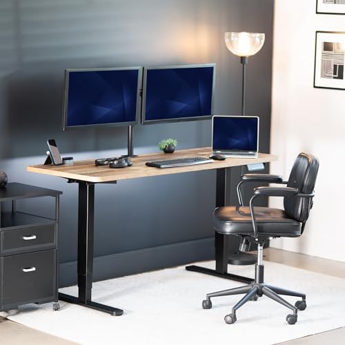 VIVO Reclaimed Wood 60 x 24 in Standing Desk, DESK-KIT-2B6P - Image 2