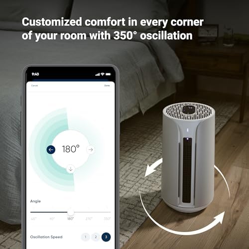 BLUEAIR 3in1 Air Purifiers, Fan, Heater for Home Bedroom, ComfortPure T10i - Image 6