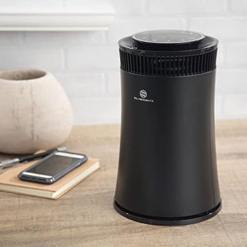 Air Purifier for Home Large Room – 5-in-1 HEPA Filter System, Covers Up to 500 Sq Ft for New Home for Allergies, Pets, Smoke, Remove Dust & Odor, Quiet, High Filtration Efficiency – SILVERONYX, Black - Image 6