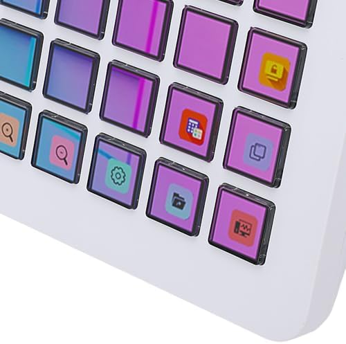 EBTOOLS Stream Control Deck, 32 LCD Keys Programmable Studio Controller ro Keyboard with Customizable Display Images, for PC Live Streaming OBS Twitch (White) - Image 5
