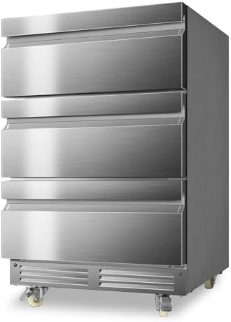 24 Inch Weather Proof Outdoor Three-Drawer Beverage Fridge by Velieta-SpecialistinFridge