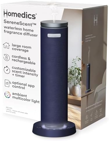 Homedics SereneScent Waterless Essential Oil Diffuser, Future Dusk by Homedics