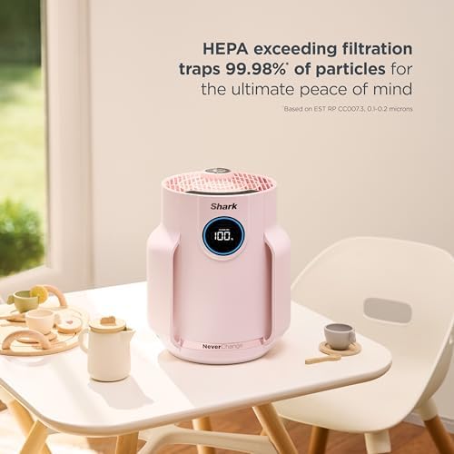 Shark NeverChange Compact Pro Air Purifier, HP072PK, Quartz - Image 3