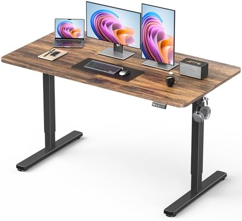 48" Large Electric Standing Desk Adjustable Height for Home Office by XyndyxErgonomicDesign