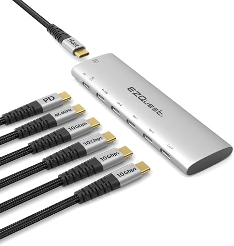 INC. USB Type-C Slim HUB GEN 2 Adapter 6-in-1 by EZQuest