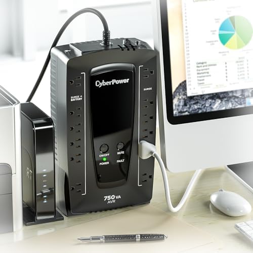 CyberPower AVRG750U AVR UPS Battery Backup and Surge Protector - Image 6