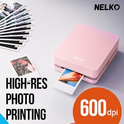Nelko PP01 Photo Printer, 2x3 Portable Mini Printer with 100 Sheets, Pink - Image 4