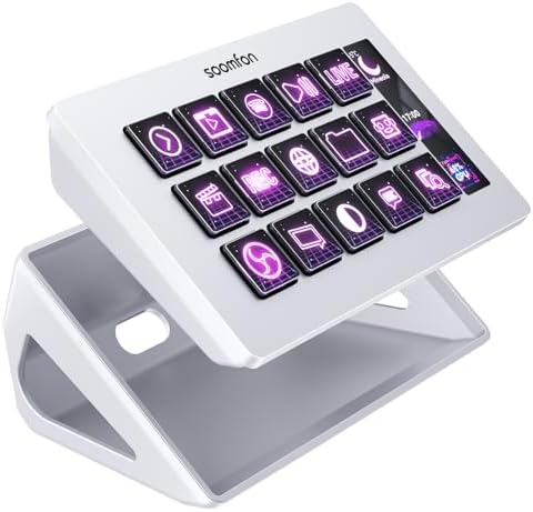 SOOMFON Stream Controller Studio Control Deck 15 Macro Keys and Dashboard by SOOMFON
