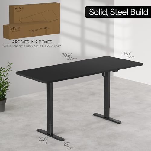 VIVO Reclaimed Wood 71 x 30 in Standing Desk, DESK-KIT-0B7P - Image 3