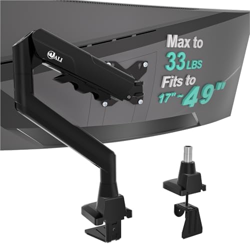WALI Ultrawide Single Monitor Arm for 17-49 inch Curved Screen, up to 33lbs by WALI