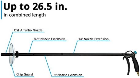 Capri Tools Air Blow Gun (High Performance Air Blow Gun/Master Set), CP21350MT - Image 4