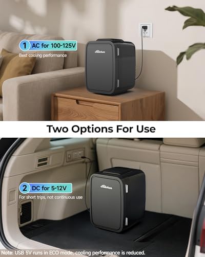 BEICHEN Mini Fridge 4 Liter/6 Can Portable Compact Refrigerator - Image 4