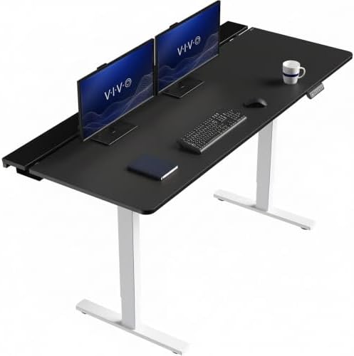 VIVO Black 71 x 30 in Standing Desk, DESK-KIT-1W6-P3B-71 by VIVO