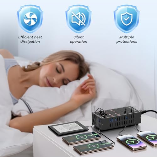 Charging Station for Multiple Devices, Vantacent89 Multiple Charger Station with Multiple Fast Charging 40 Ports - Image 7