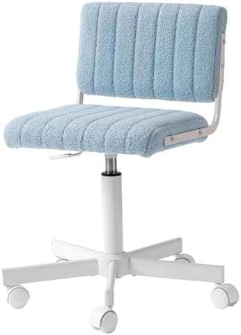 Office Chair Vanity Chair with Wheels | Comfy Desk Chair with Back by Manyday