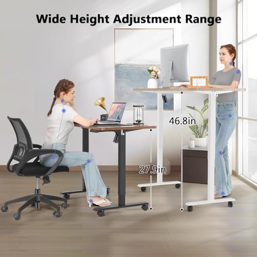 farexon 55x24 Inch Electric Standing Desk with Mouse Pad, Black - Image 6