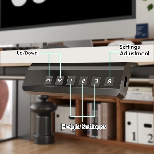STARY Electric Standing Desk Adjustable Height Sit Stand Home Office Desk with Splice Board - Image 5