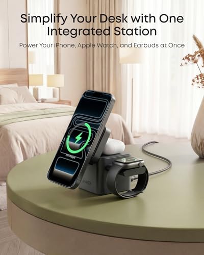 Anker 3-in-1 Cube MagSafe Compatible Qi2 15W Foldable Charging Station - Image 4