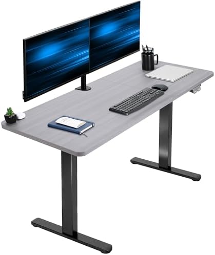 VIVO Dark Gray 60 x 24 in Standing Desk, DESK-KIT-B06G by VIVO