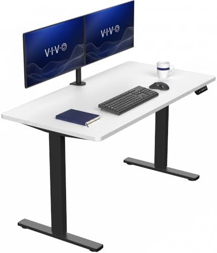 VIVO White 55 x 28 in Standing Desk, DESK-KIT-1B55W by VIVO