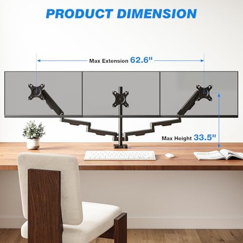 Rfiver Triple Monitor Mount for 17-32" Screens, VESA 75/100mm - Image 6