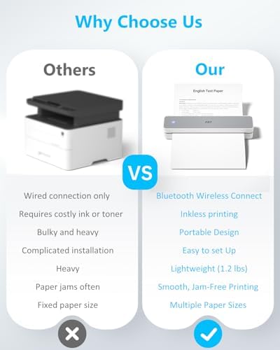 PRT Inkless Portable Printer for Travel, Wireless Thermal Printer, MT610 - Image 4