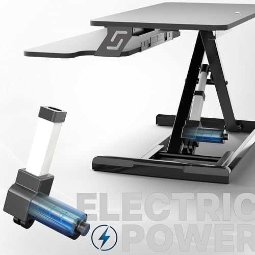 VIVO Black 32 in Electric Standing Desk Converter, DESK-VE32B - Image 4
